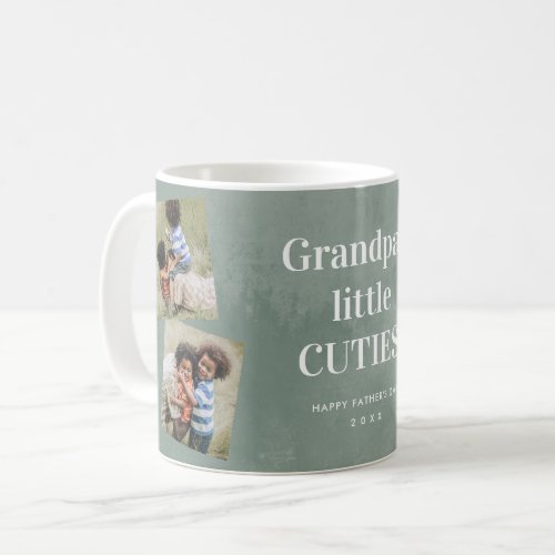 Grandpas cuties photo collage Fathers Day Coffee Mug