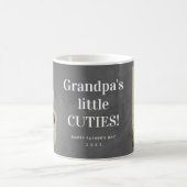 Grandpa's cuties photo collage Father's Day Coffee Mug (Center)