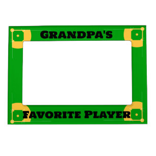 Grandpa's Favorite Player Baseball/Softball Field Magnetic Frame