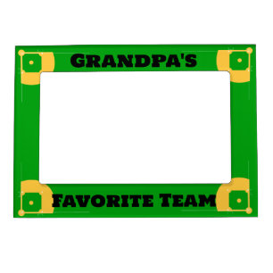 Grandpa's Favorite Team Baseball/Softball Field Magnetic Frame