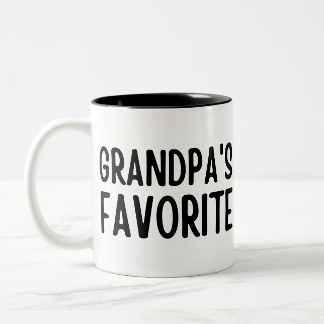 Grandpa's Favorite Two-Tone Coffee Mug (Left)