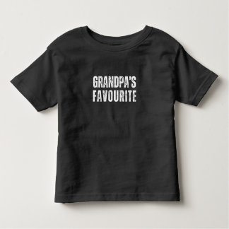 Grandpa's favourite new grandchild toddler t-shirt