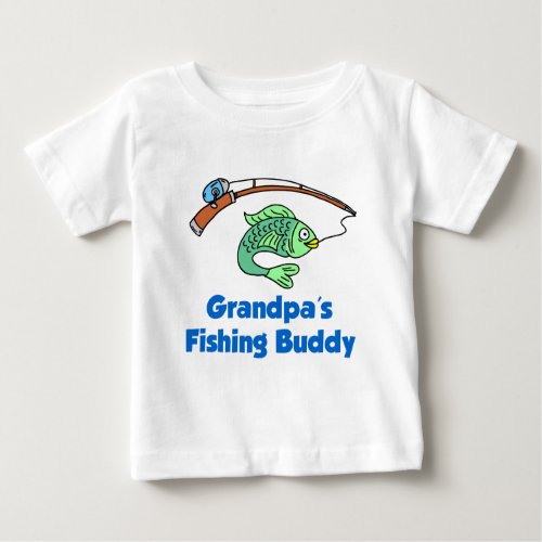 Grandpas Fishing Buddy Baby T_Shirt