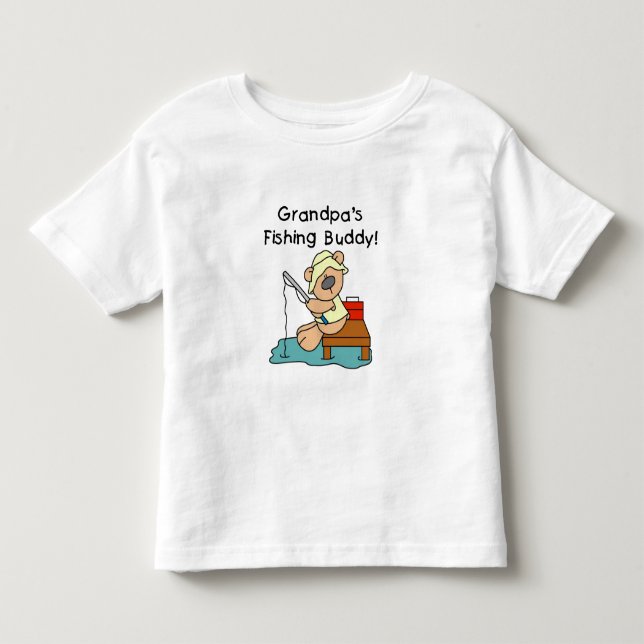 Grandpa's Fishing Buddy Toddler T-shirt (Front)