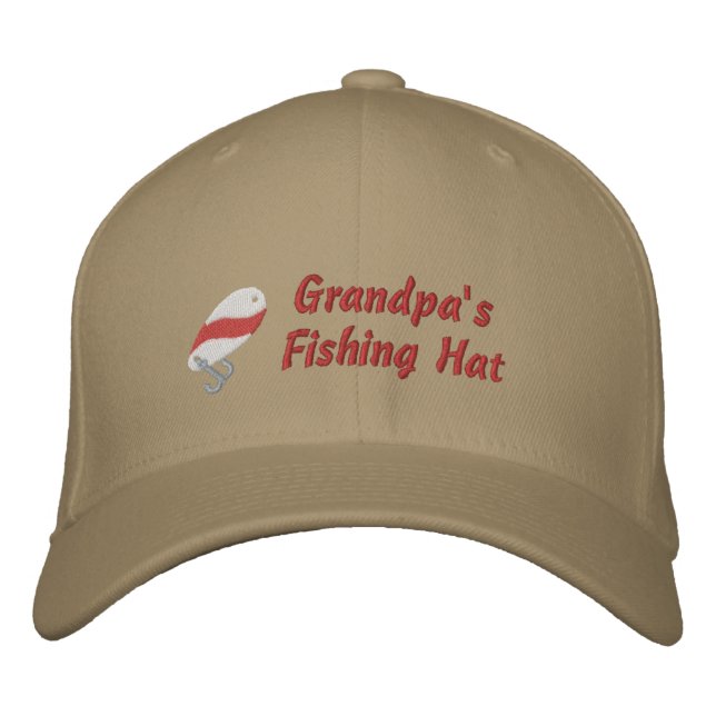 Grandpa's Fishing Hat Custom Personalized (Front)