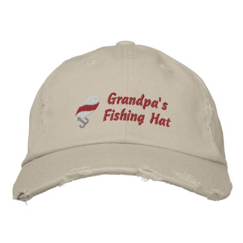 Grandpas Fishing Hat Customi Personalized