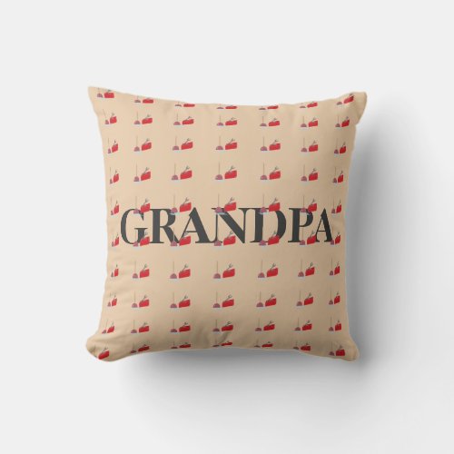 Grandpas Fix It Tools Throw Pillow