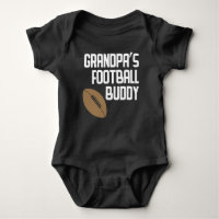 Grandpa's Football Buddy Baby Bodysuit