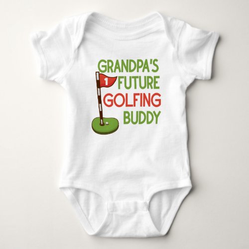 Grandpas Future Golfing Buddy Baby Bodysuit