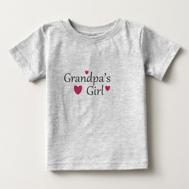 Grandpas Girl Baby T Shirt (Front)