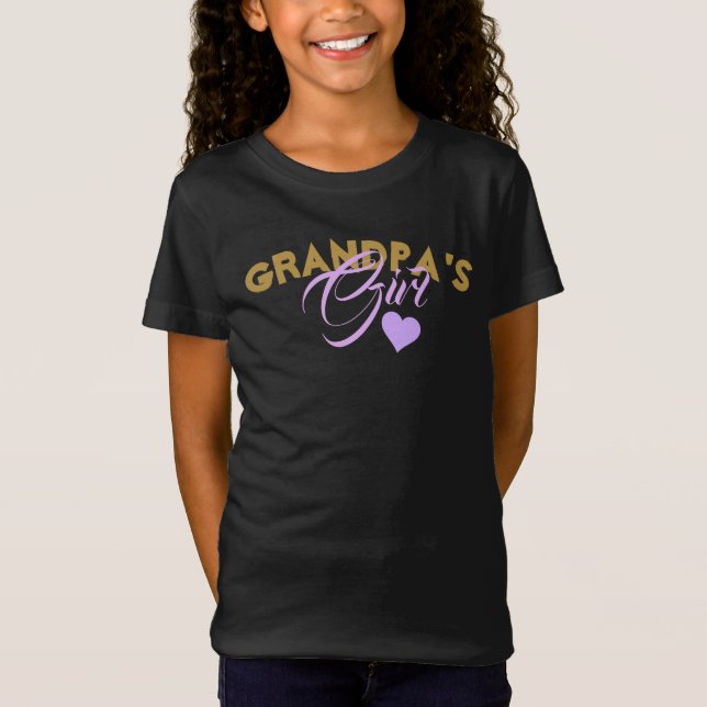 Grandpa's Girl - Girls' Fine Jersey T-Shirt (Front)
