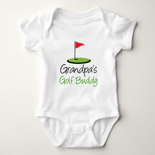 Grandpas Golf Buddy Baby Bodysuit