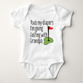 Grandpa's Fishing Buddy Baby Onesie® Pack My Diapers I'm Going