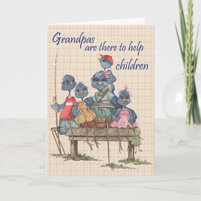 Grandpas Help - Greeting Card (Front)