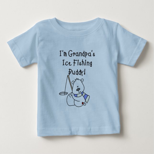 Grandpa's Ice Fishing Buddy Tshirts and Gifts (Front)