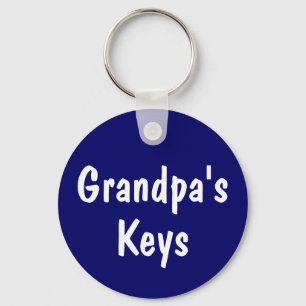 Grandpa's Keys Keychain