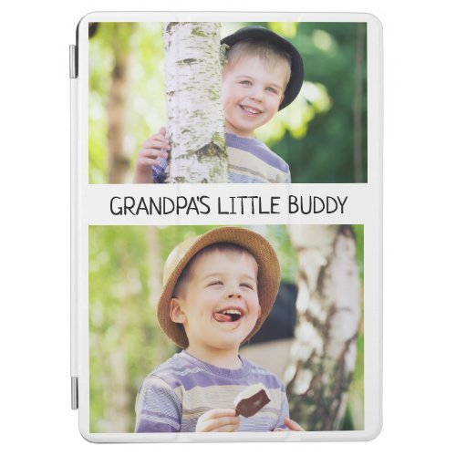 Grandpas Little Buddy Grandchild Photo Collage  iPad Air Cover
