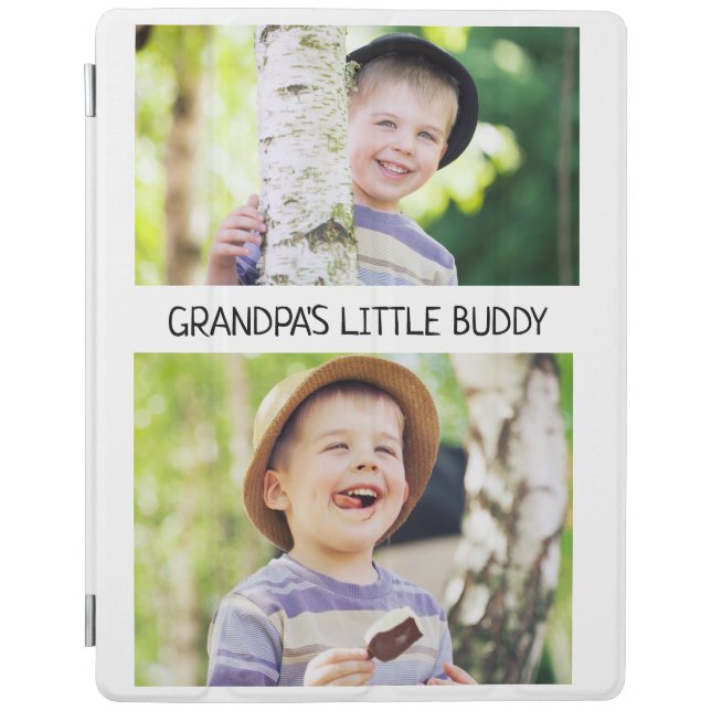 Grandpa's Little Buddy Grandchild Photo Collage  iPad Air Cover (Front)