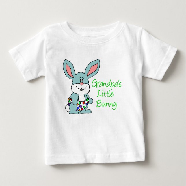 Grandpa's Little Bunny Baby T-Shirt (Front)