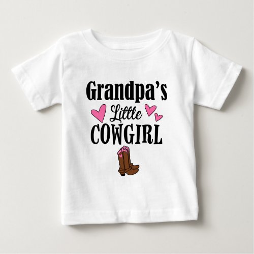 GRANDPAS LITTLE COWGIRL BABY T_Shirt