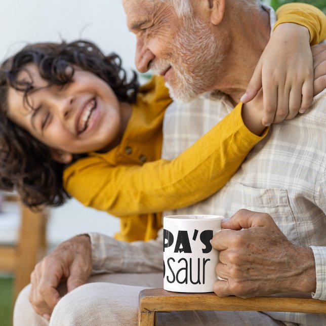 Grandpa's Little dinosaur's Quote l Fathers Day Mug (Creator Uploaded)
