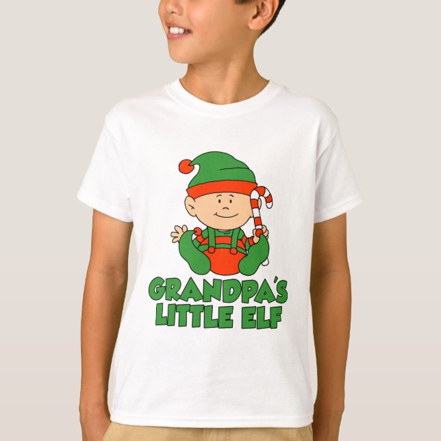 Grandpa's Little Elf T-Shirt (Front)