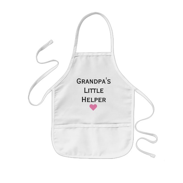 Grandpa's Little Helper Grandkids Kids' Apron (Front)