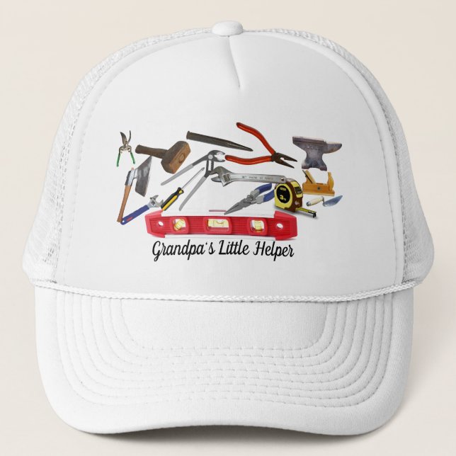 GRANDPA'S LITTLE HELPER TRUCKER HAT (Front)