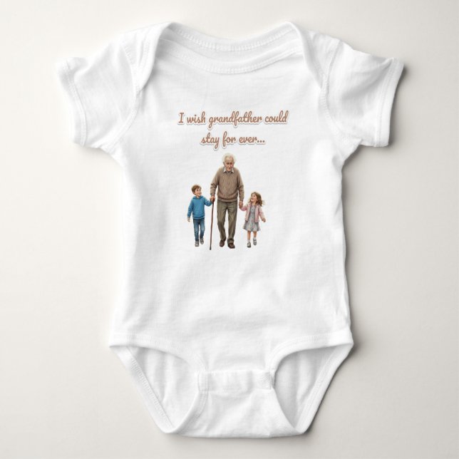 Grandpa's little legacy  baby bodysuit (Front)