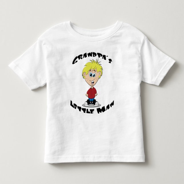 Grandpa's Little Man Toddler T-shirt (Front)