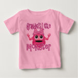 Grandpa&#39;s Little Monster Girl Baby T-shirt at Zazzle