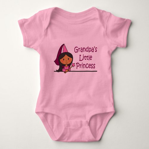 Grandpas Little Princess Baby Bodysuit