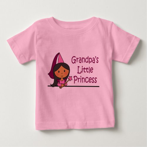 Grandpas Little Princess Baby T_Shirt