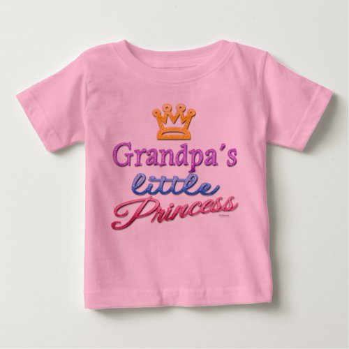 Grandpas Little Princess Baby Toddler T_Shirt