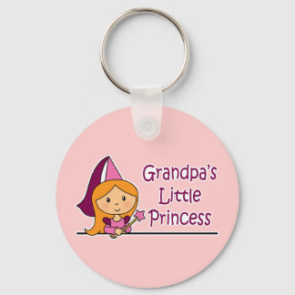 Grandpa's Little Princess Keychain