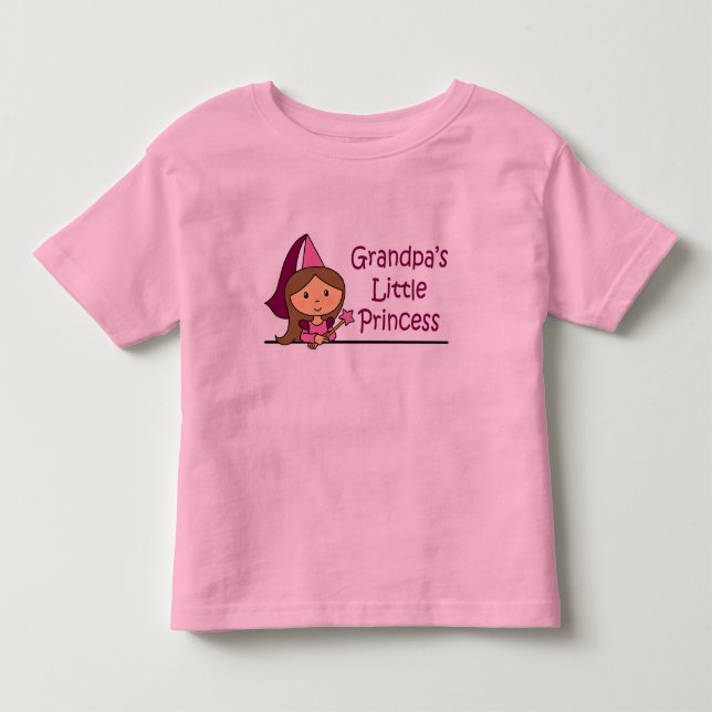 Grandpa's Little Princess Toddler T-shirt (Front)