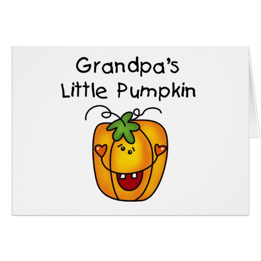 Grandpa's Little Pumpkin Tshirts and Gifts (Front Horizontal)