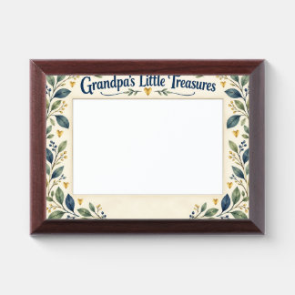 grandpas little treasures grandkids photo frame award plaque