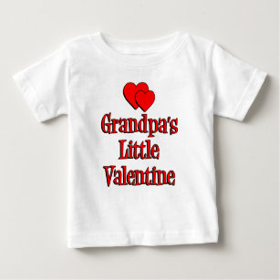 Grandpa's Little Valentine Baby T-Shirt