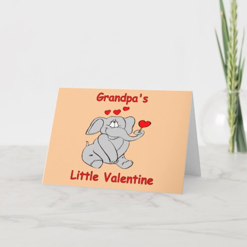 Grandpas Little Valentine Holiday Card