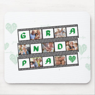 Grandpa's Personalized Gift with 7 Family Photos! Mouse Pad