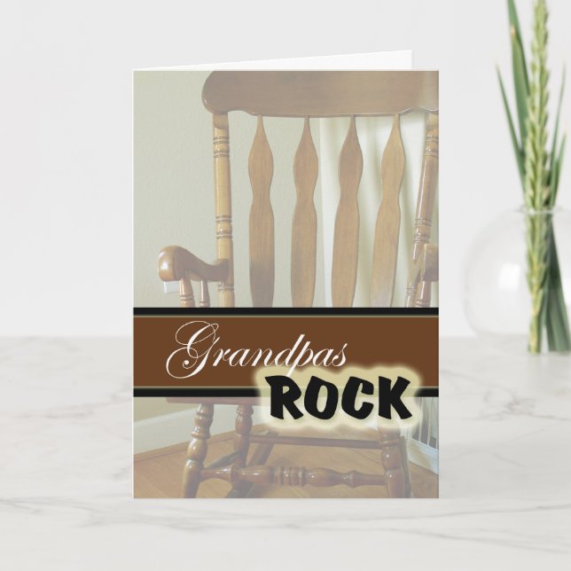 Grandpas Rock-Happy Grandparents Day Card (Front)