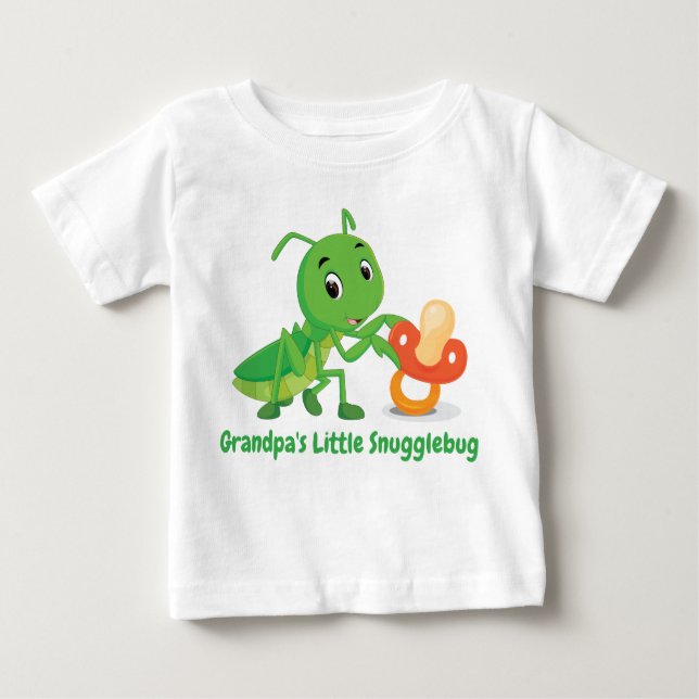 Grandpa's Snuggle Bug Baby T-Shirt (Front)