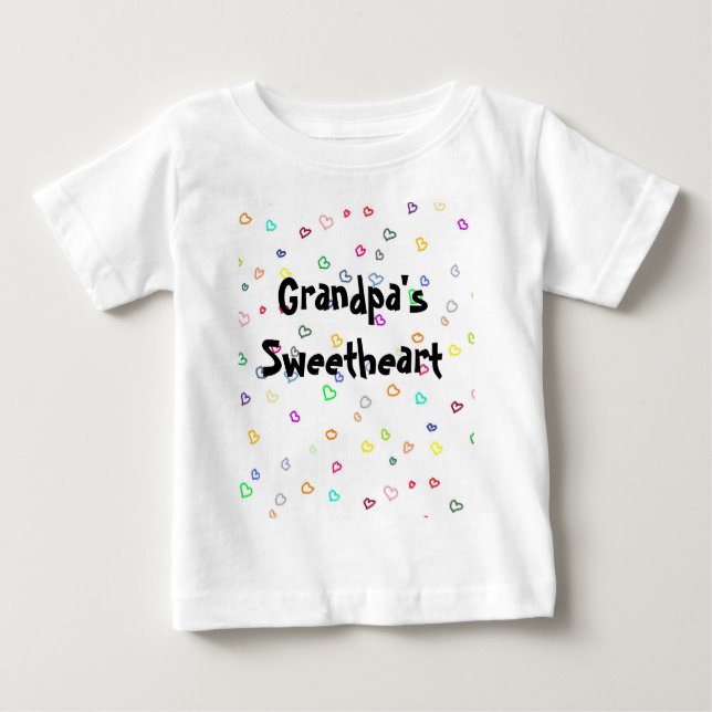 Grandpa's Sweetheart Baby T-Shirt (Front)