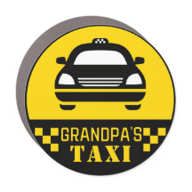 Grandpa's Taxi, funny driver humor sticker
