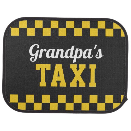 Grandpas Taxi  Funny Grandfather Car Floor Mat