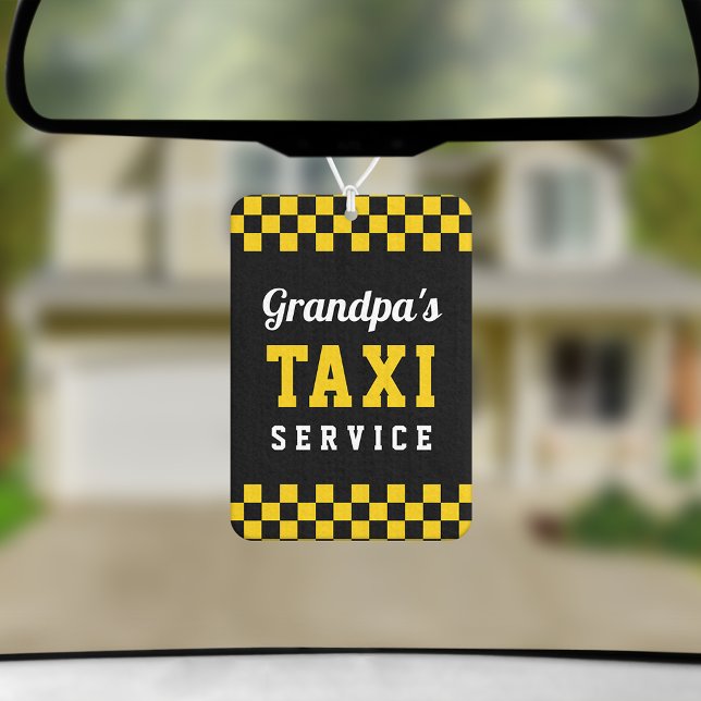 Grandpa's Taxi Service | Cute Grandfather Gift Air Freshener (Creator Uploaded)