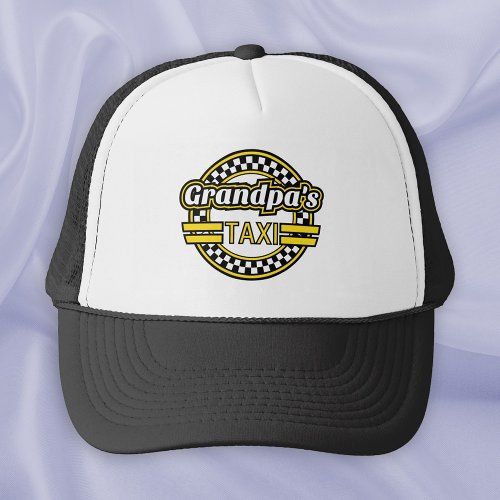 Grandpas Taxi Sign Trucker Hat