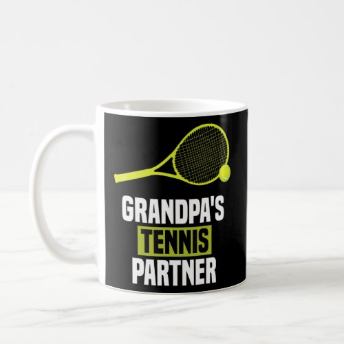 Grandpas Tennis Partner Funny Tennis  Coffee Mug