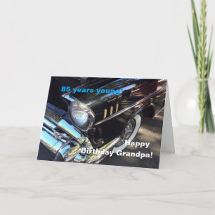 Grandpa's vintage car- 85th birthday card